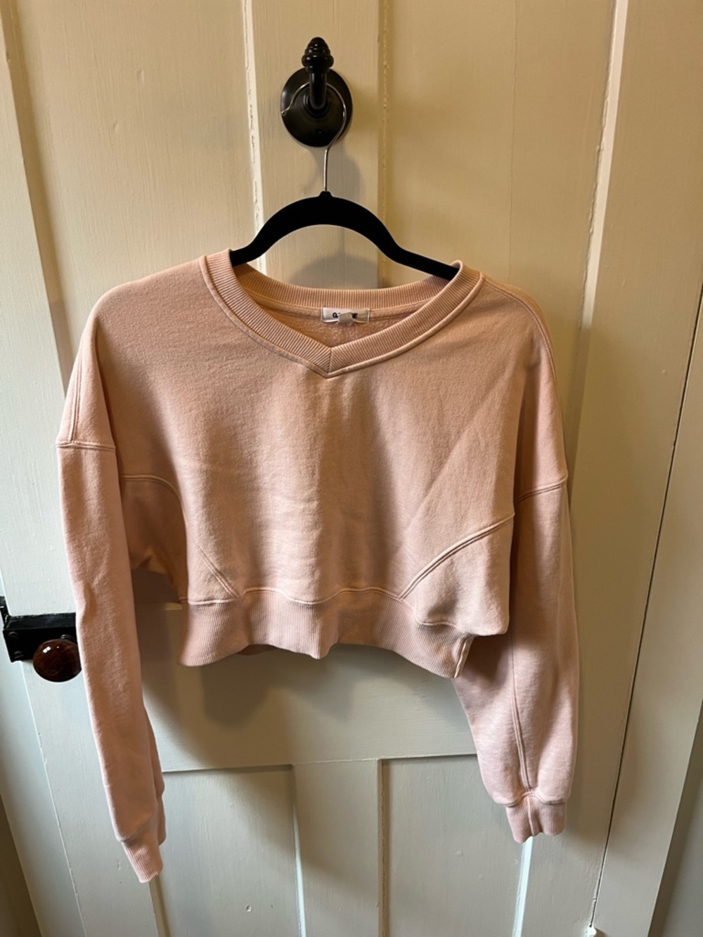 Garage Crop Oversized Sweatshirt Strawberry Milkshake Size S